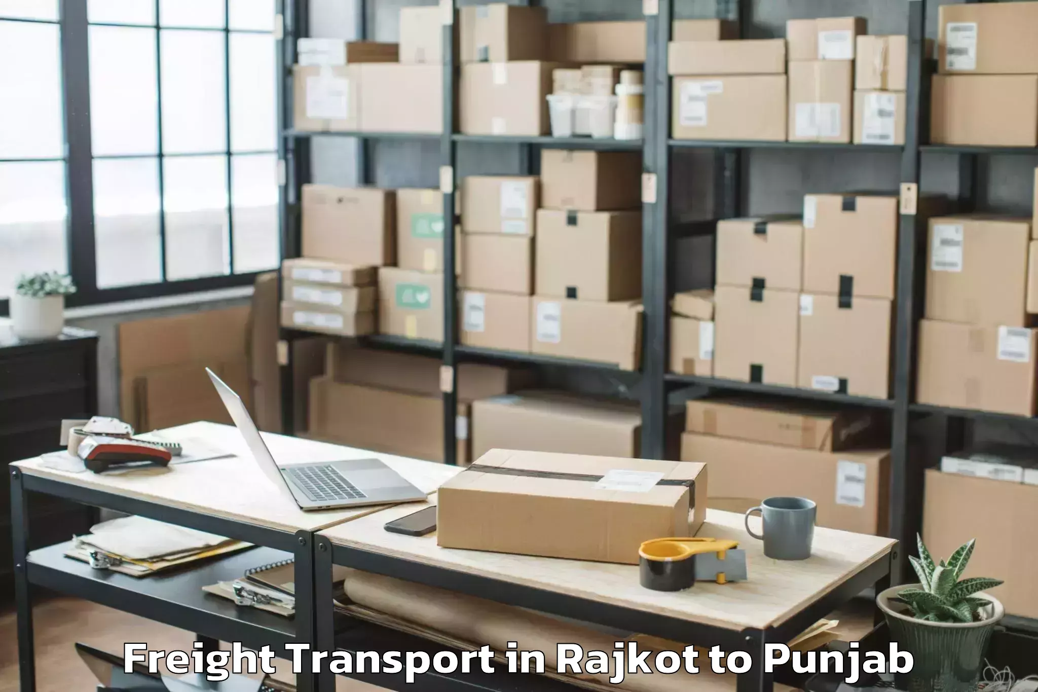 Rajkot to Adampur Jalandhar Freight Transport Booking